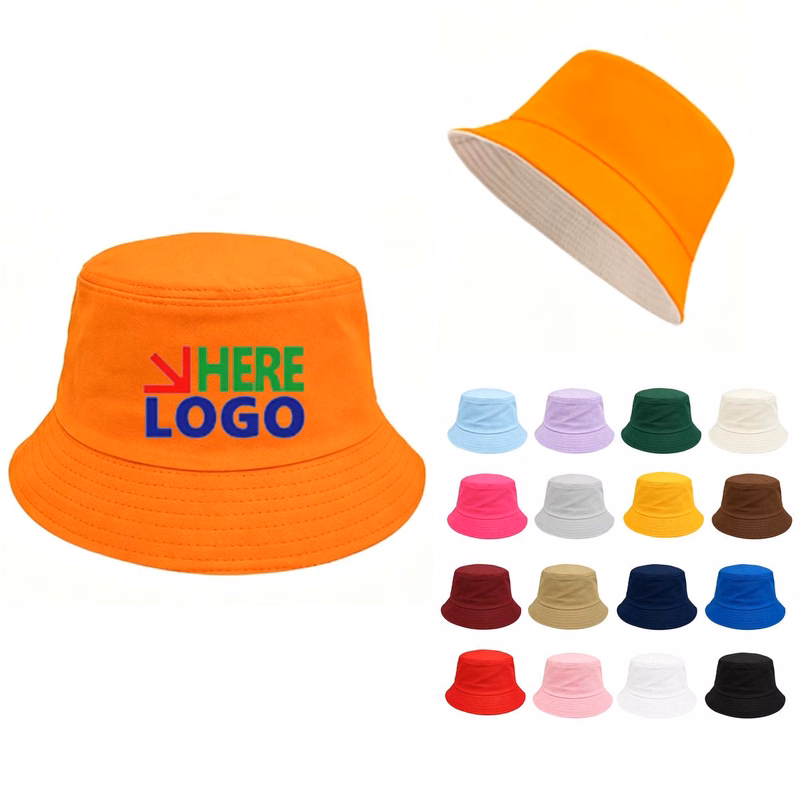 MOQ 10 Full Color Customizable Cotton Bucket Hat