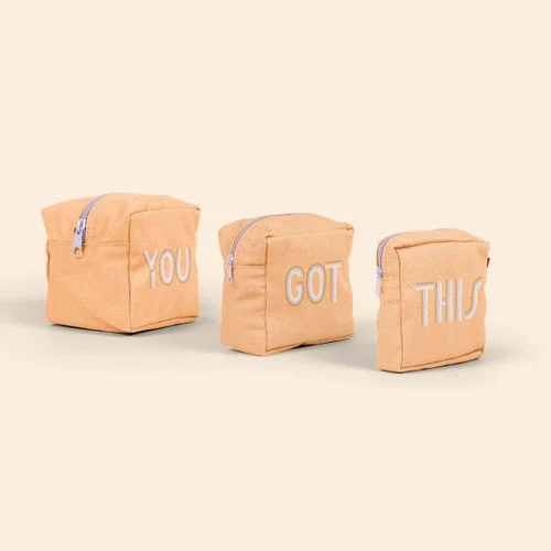 MOD POUCHES SET OF 3 - COLORED CANVAS 1
