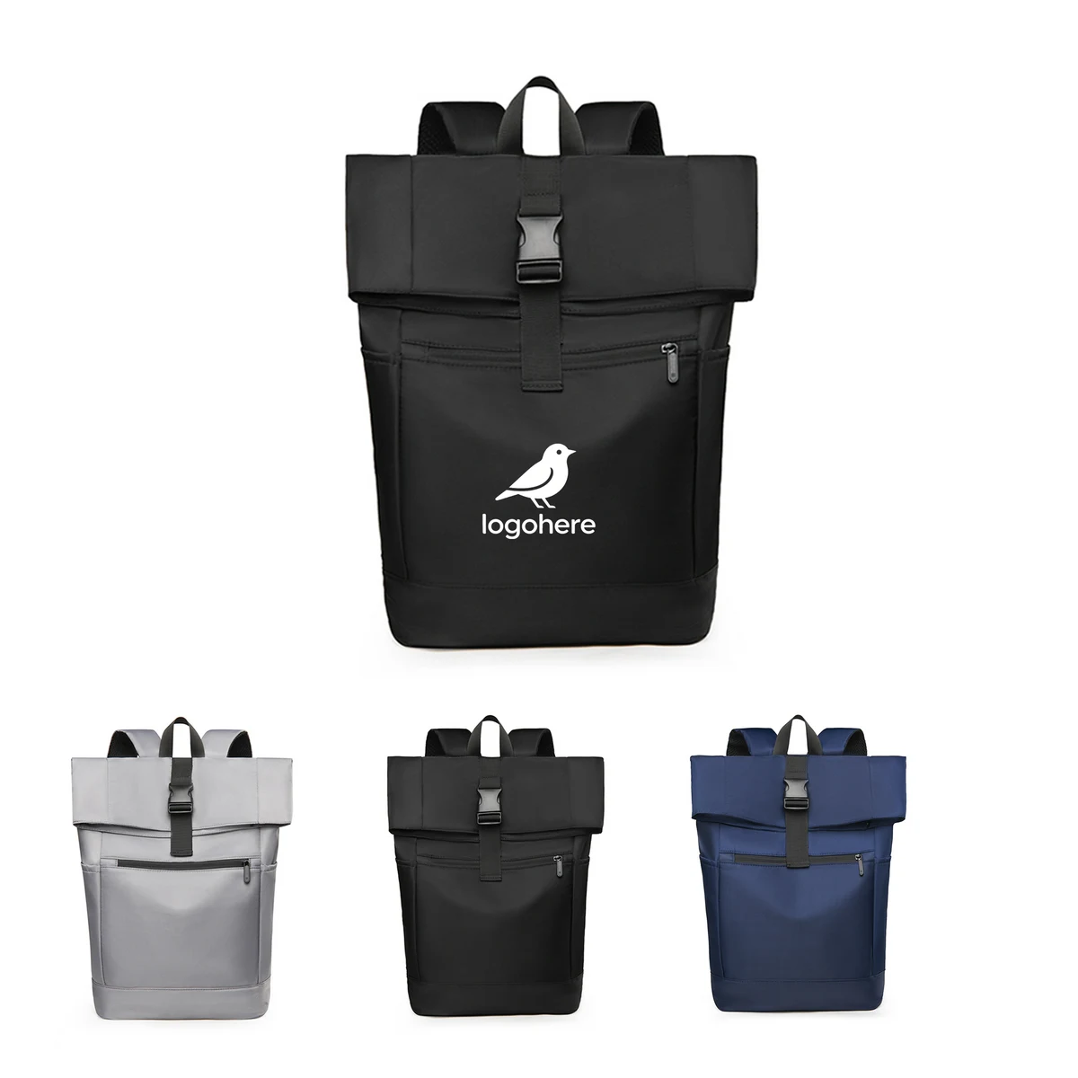 MOQ 10 Large Roll Top Business Backpack 1