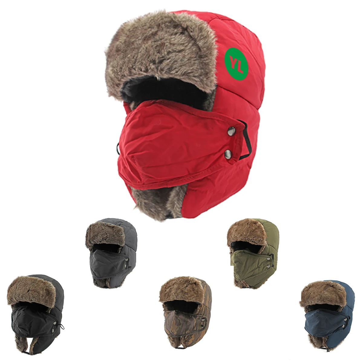 Winter Ear Protection Ski Hat With Mask 1