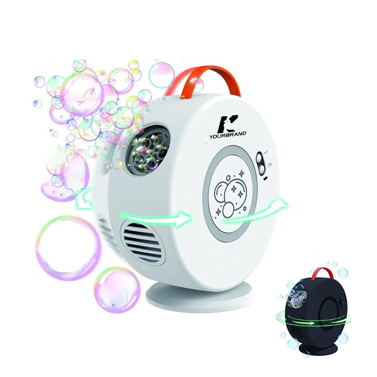 Outdoor party portable automatic rotating bubble machine 1