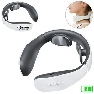 Rechargeable Electric Pulse Neck Massager With Magnetic Electrode Pads 1