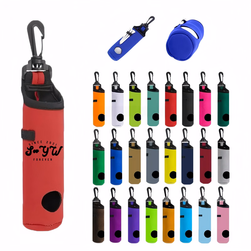 Golf Ball Pouch With Hanging Hook
