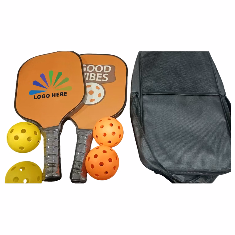 Pickleball Paddles Set of 2 Pickleballs with Carrying Bag