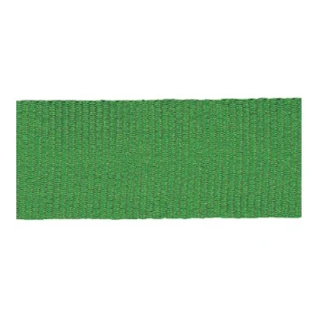 Solid Green "V" Neck Ribbon with Clip, 7/8" wide 1