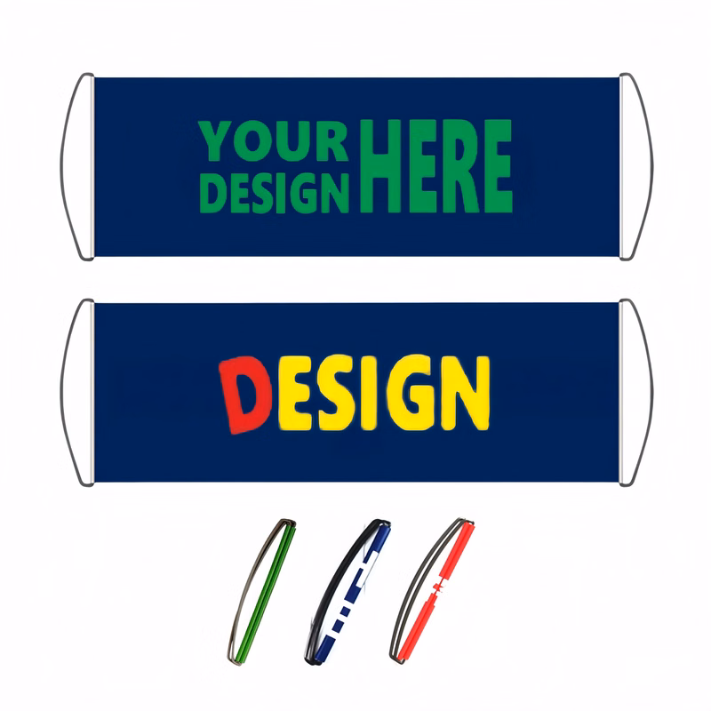 MOQ10 Full Color Hand Scrolling  Banner