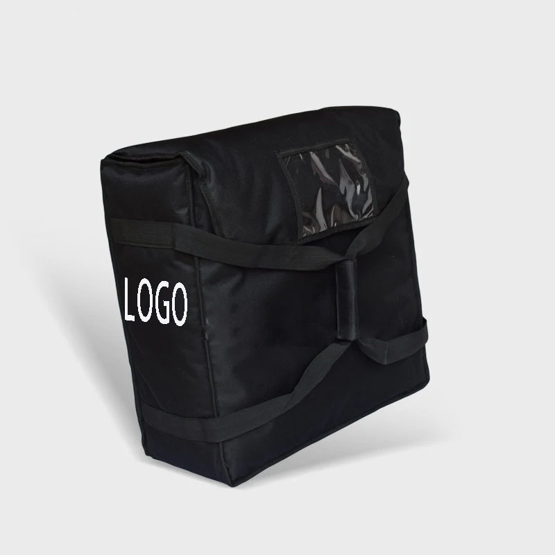 Professional Food Delivery Bag Pizza Boxes Warmer Carrier 19x19x7" 1