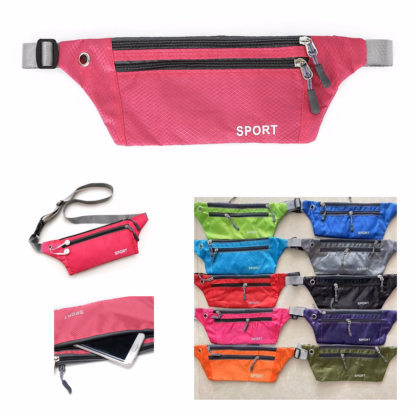 3 Zippered Budget Fanny Pack MOQ 50pcs