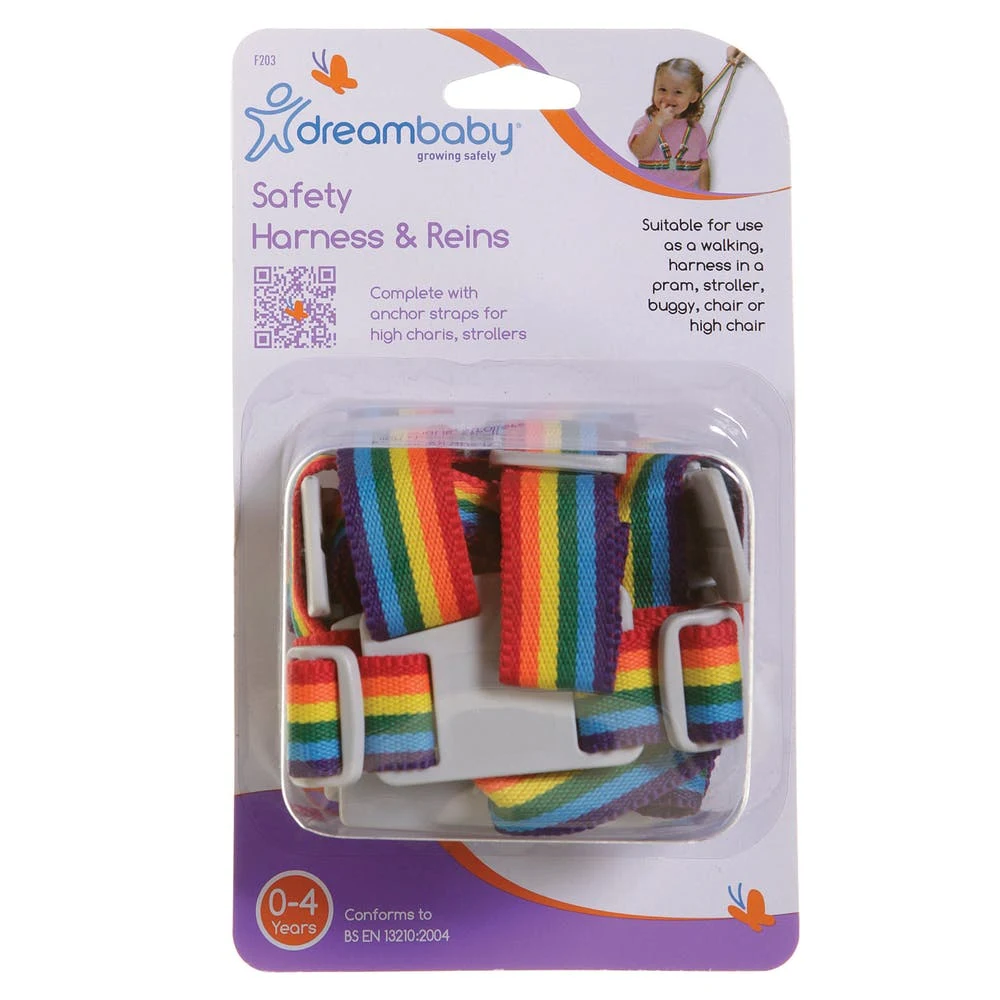 Safety Harness & Reins - Rainbow 1