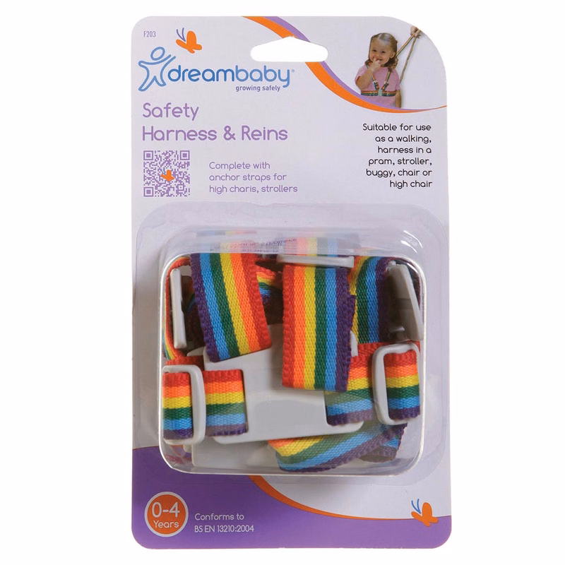 Safety Harness & Reins - Rainbow