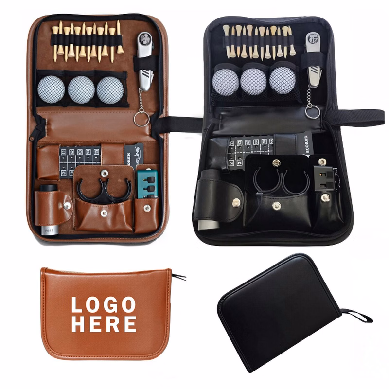 Leather Golf Accessory Organizer Pouch