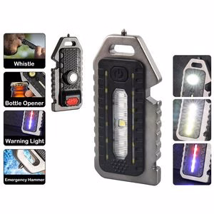 Versatile Mini LED Light Tools with Survival Whistle