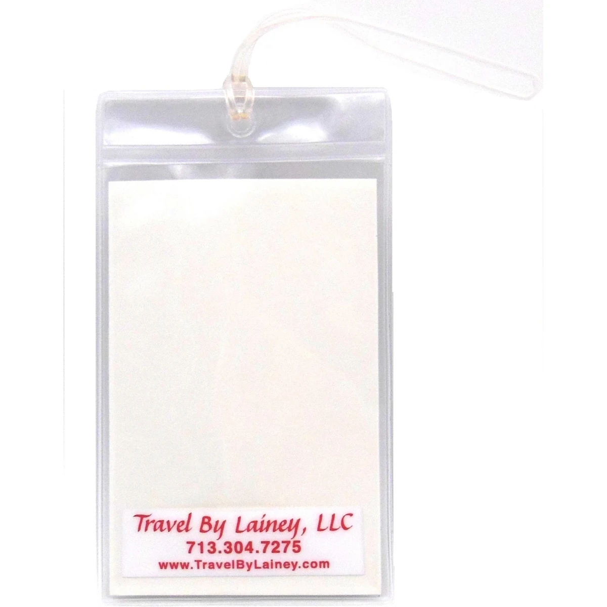 Blank Cruise Luggage ID Tag W/ Plastic Loop 1