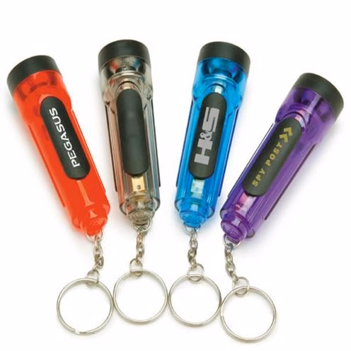 Plastic Flashlight Key Chain