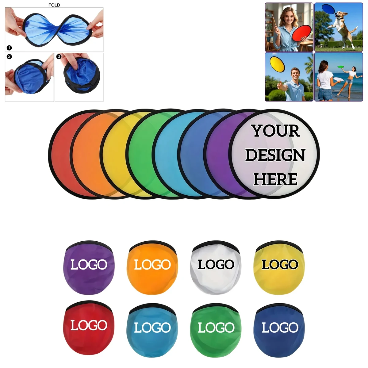 Foldable Flying Disc Fan with Bag 1