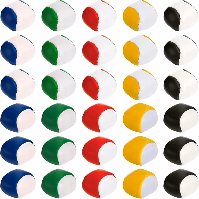 Two-tone Design Playing Hacky Sack
