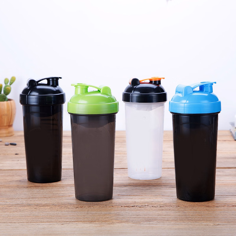 Eco friendly Custom Logo Slim Plain Gym Sports Plastic Fitness Protein Shaker Bottle Cups With Logo