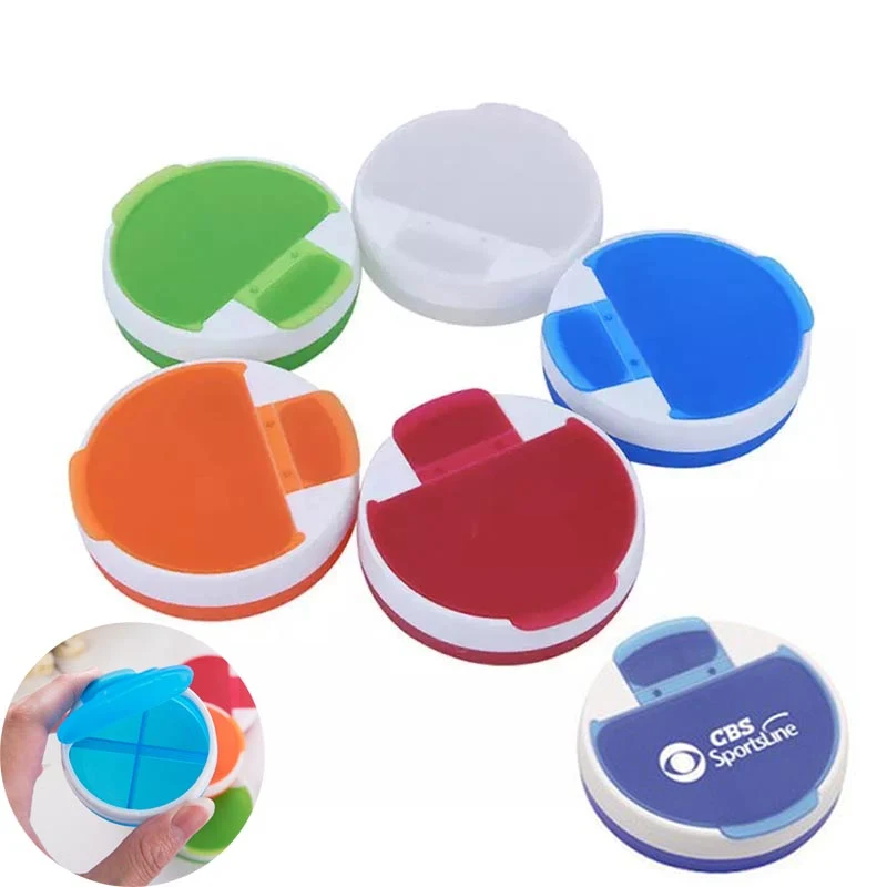 Round Pill Organizer With 4 Compartments 1