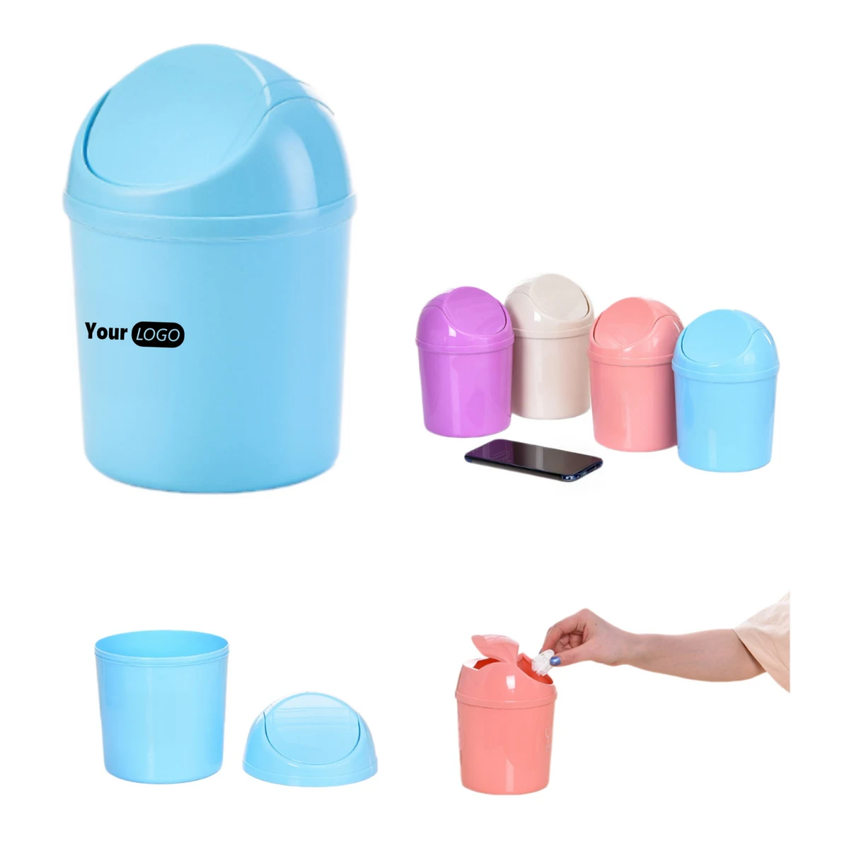 Small Desktop Trash Can 1