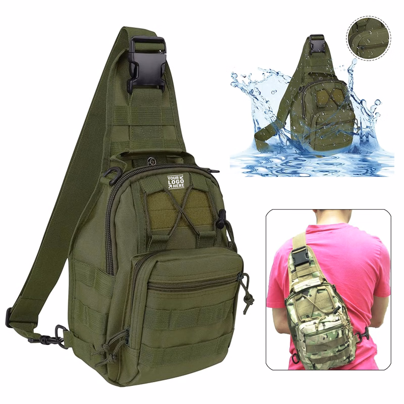 Outdoor Waterproof Tactical Backpack Military Crossbody Molle Sling Shoulder Chest Bag