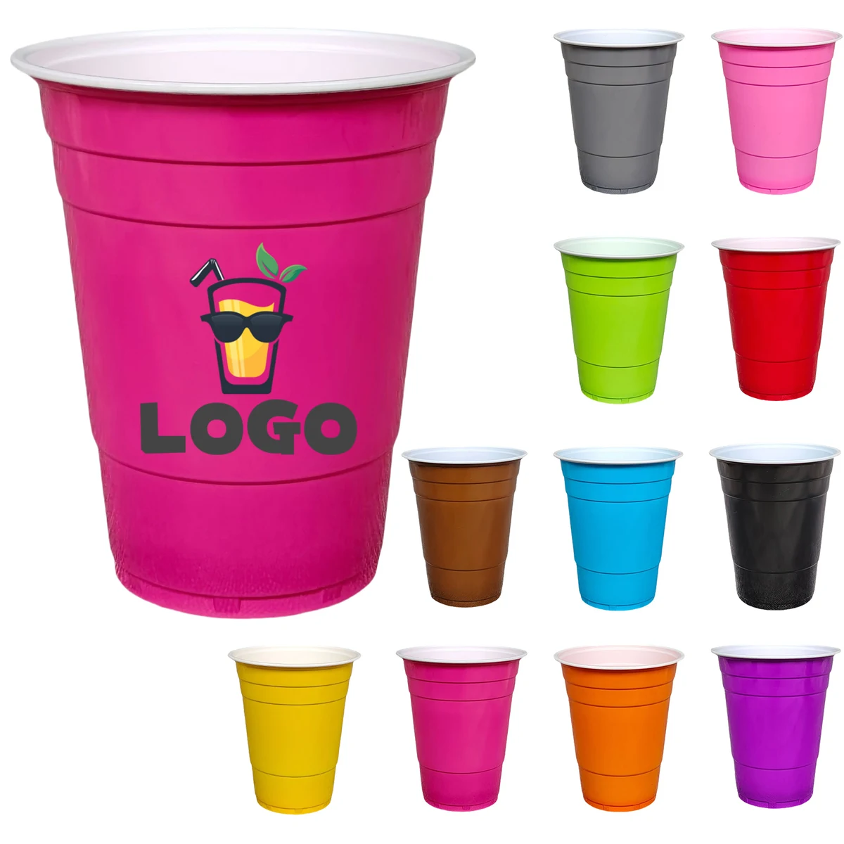 Disposable Drinking 16Oz Plastic Cup 1