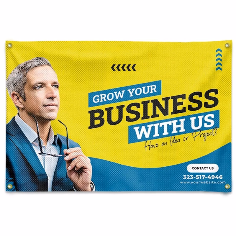 Digitally Printed 13 oz Vinyl Smooth Banner 3' x 5'