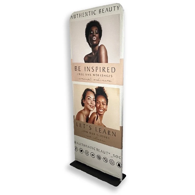 32 in. x 80 in. Tension/Tube Banner with Stand (Dye Sub) 1