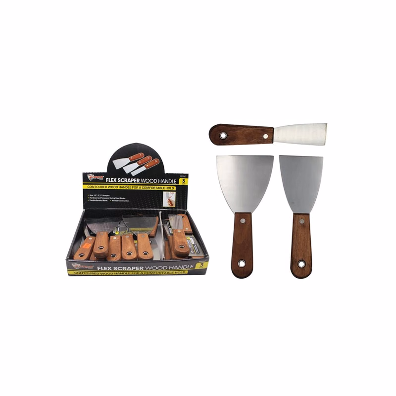 Wood Handle Putty Knives 1"-3"