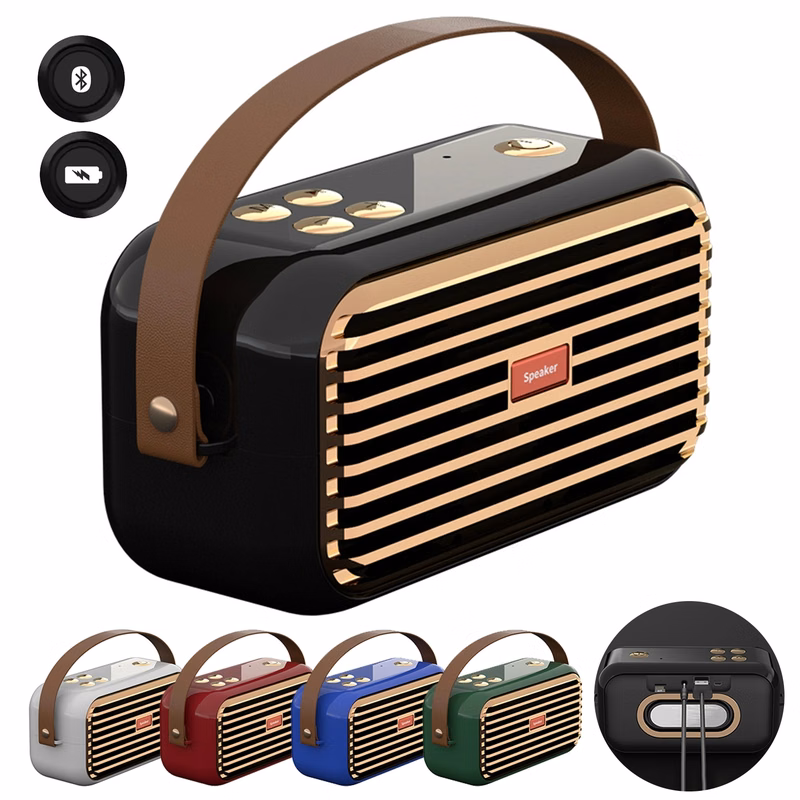 Wireless Retro Outdoor Portable Speaker