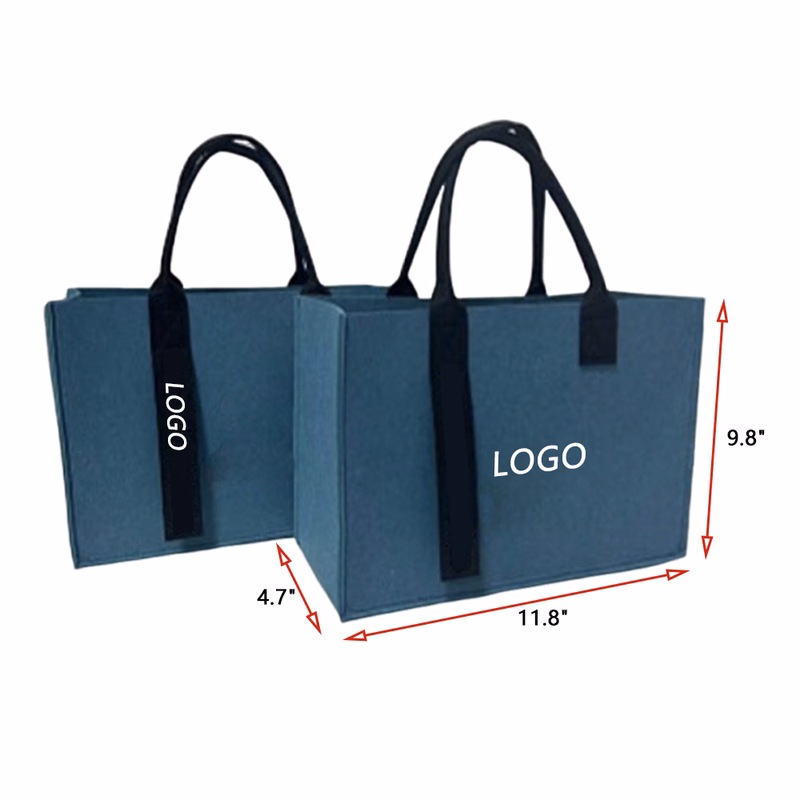 Handmade Custom Felt Tote Bags – Choose Your Size, Color & Design