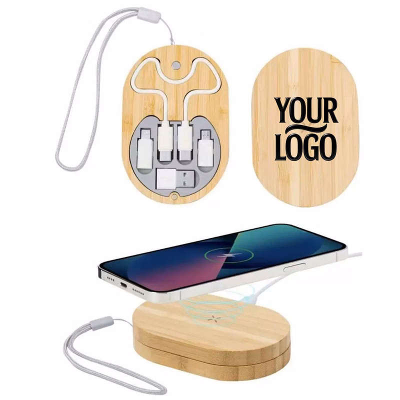 Bamboo Multi Connector Cable Storage Kit