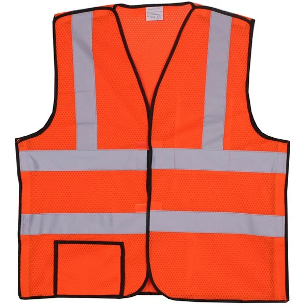 Polyester Orange Mesh Safety Vest SV402 1