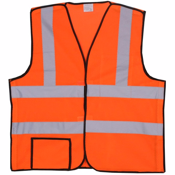 Polyester Orange Mesh Safety Vest SV402