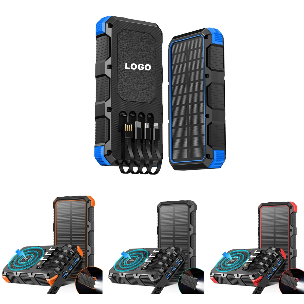 36,800mAh Fast Phone Charger Solar Power Bank 1