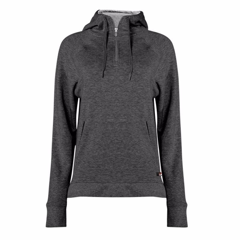 Women's FitFlex French Terry Quarter-Zip Hooded Pullover - 1051