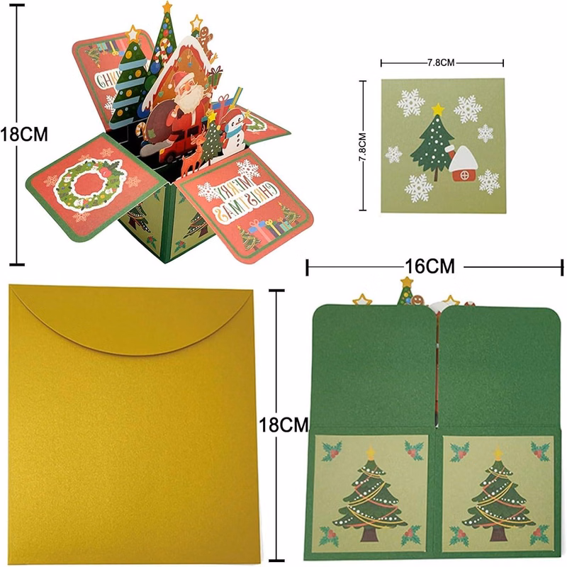Christmas 3D Pop Up Greeting Card