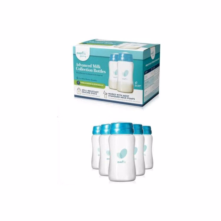 Milk Collection Bottles 8oz 6pk