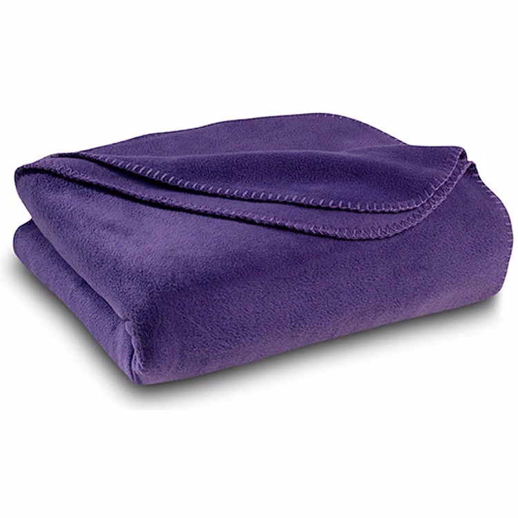 Purple Polar Fleece Throw Blanket