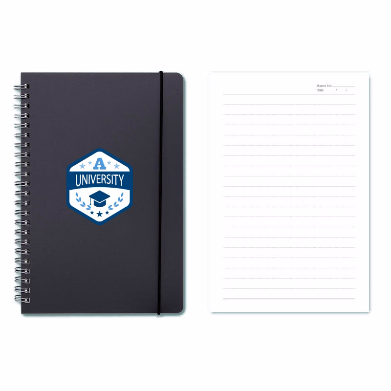 A5 PP Hardcover Spiral Notebook Journal