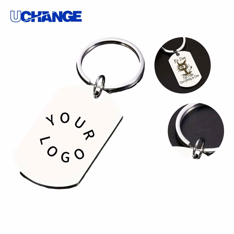 Engravable Keychain Accessory Compact for Personalization