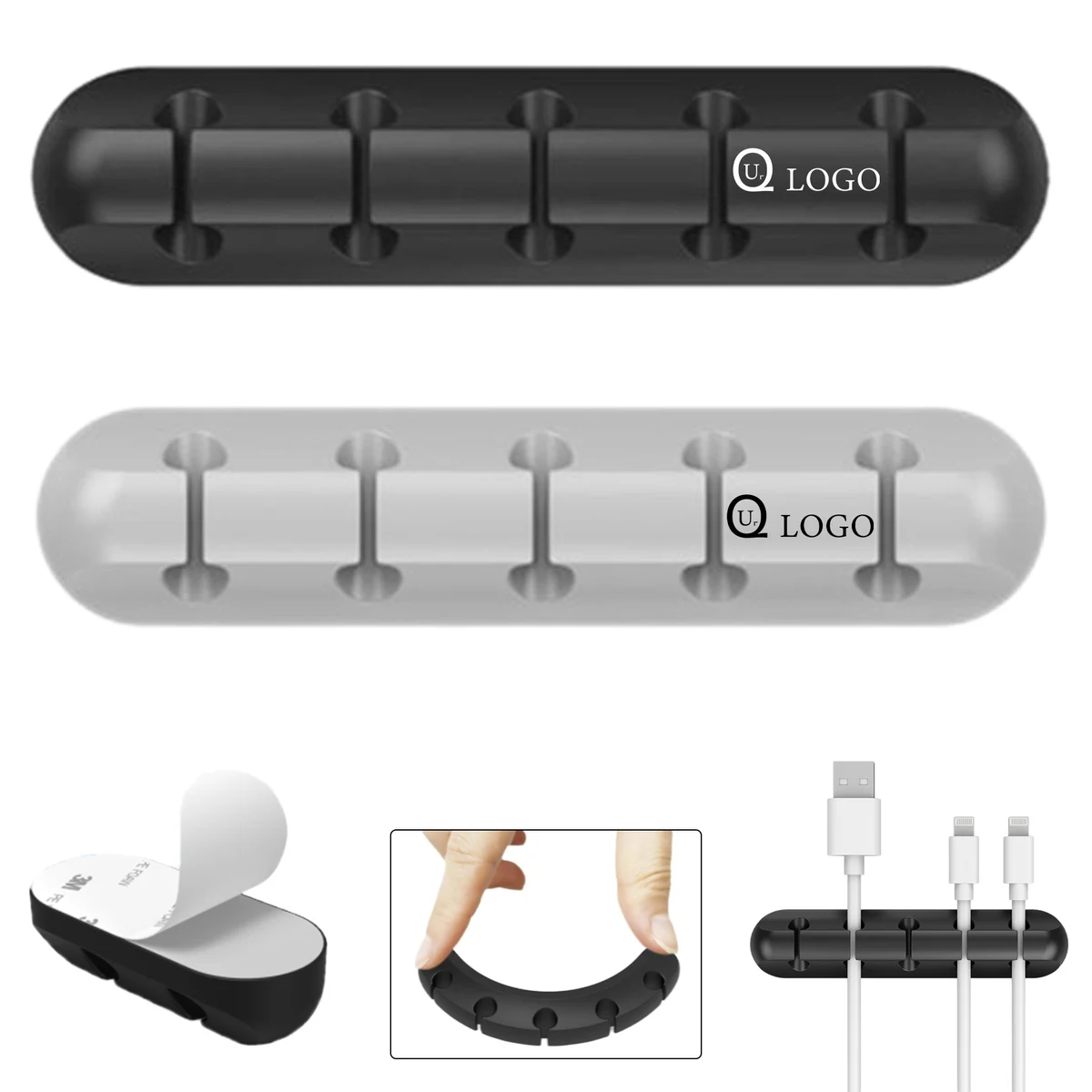 Desktop 5-Hole Cable Organizer 1