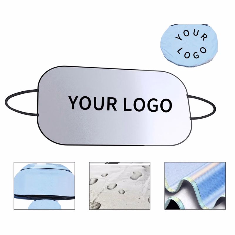 Car Sunshade Silver Fabric