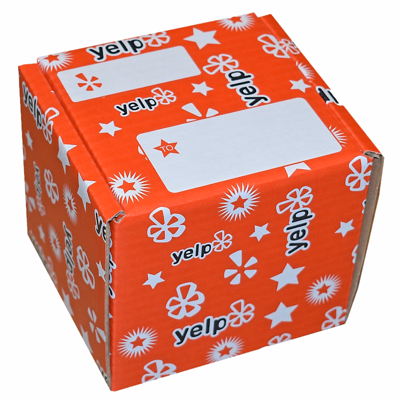 5" x 5" x 5" - B-Flute Outside Tuck Box