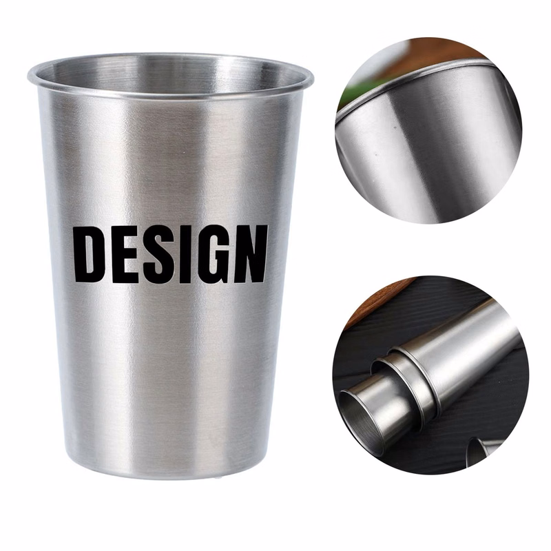 304 Stainless Steel 2 OZ Rolled Edge Cup
