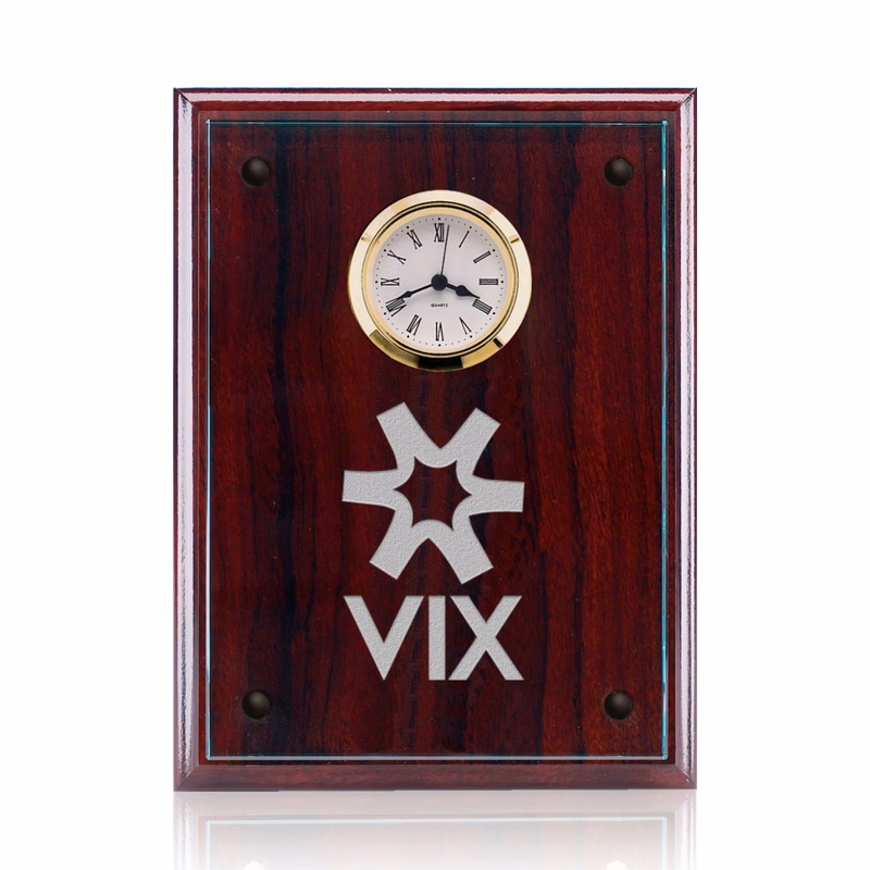 Somerset Clock - Starfire/Rosewood