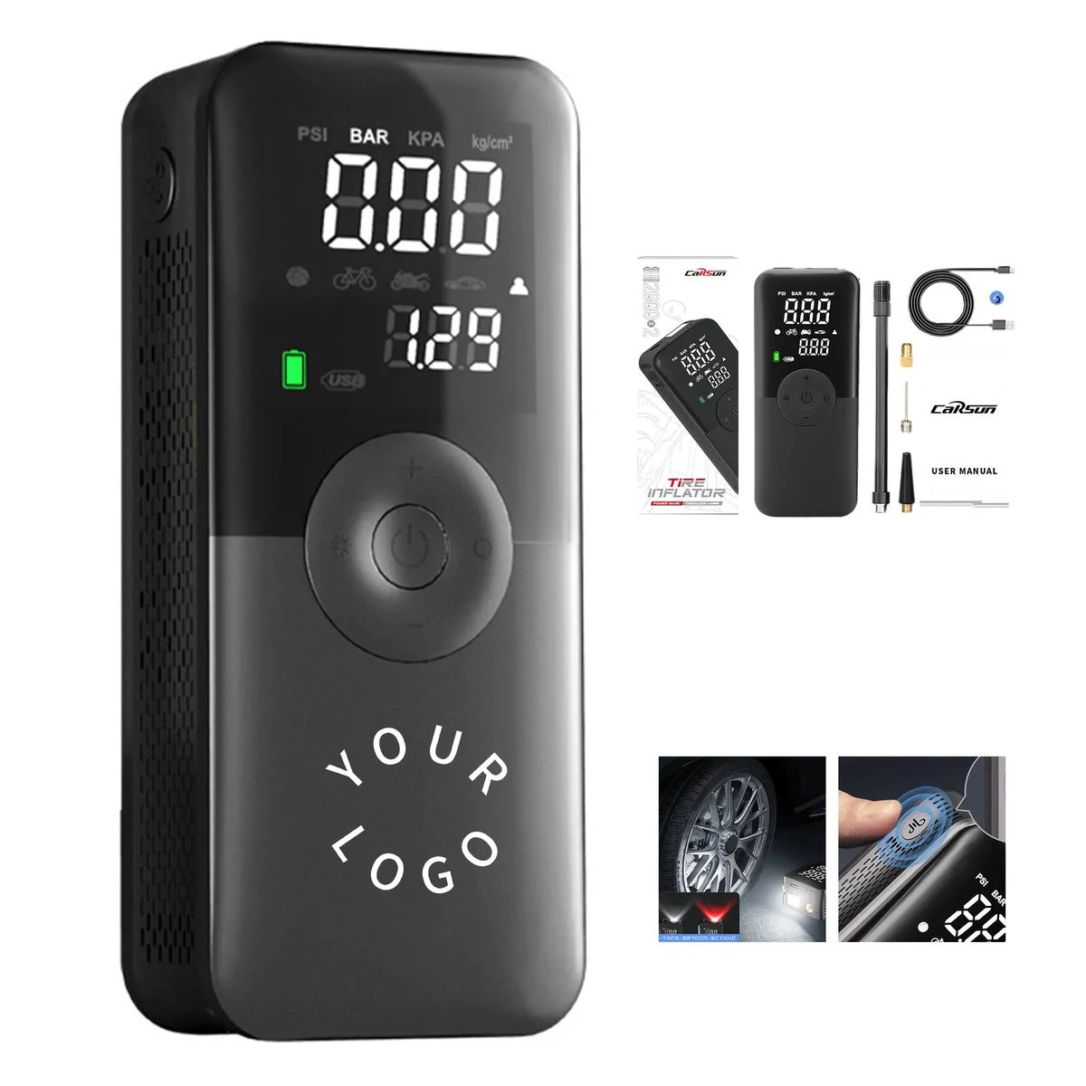 LED Air Pump with Power Bank 1