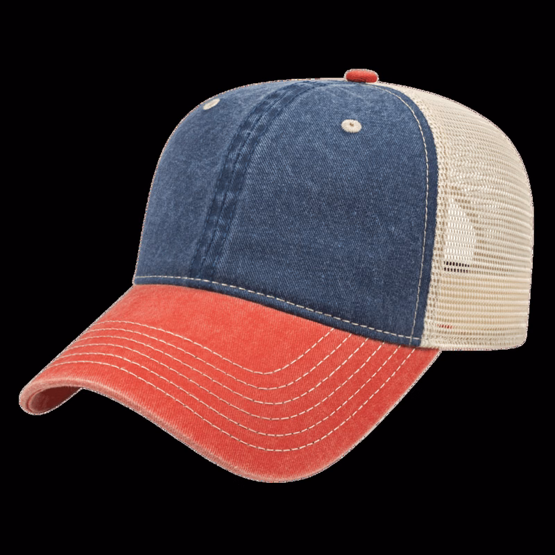 Washed Pigment Dyed Trucker Cap