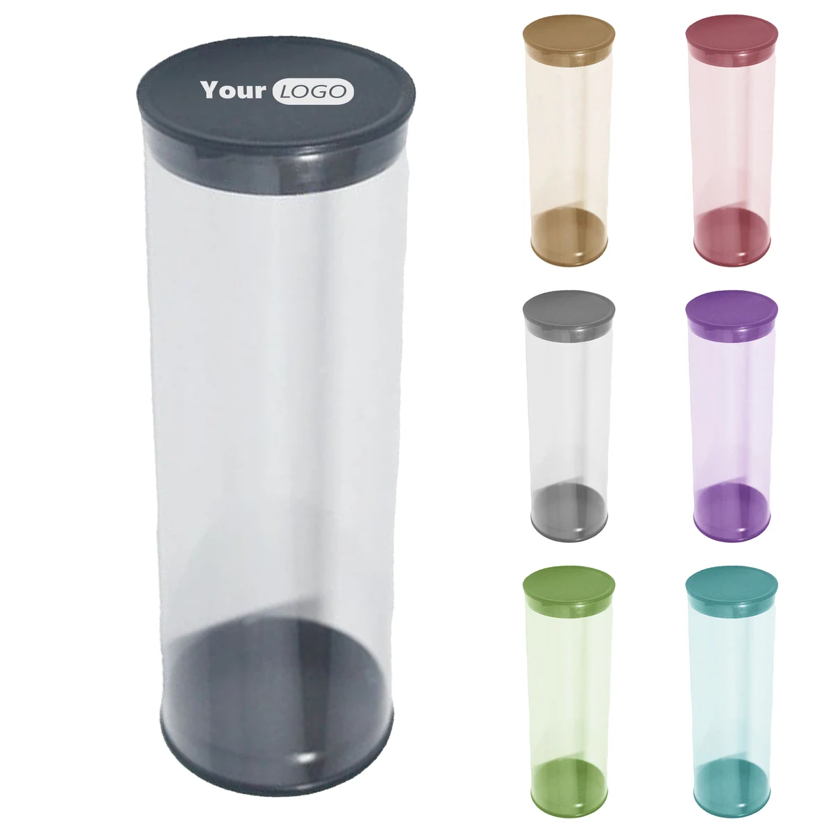 PVC Logo-Ready Golf Ball Tube 1