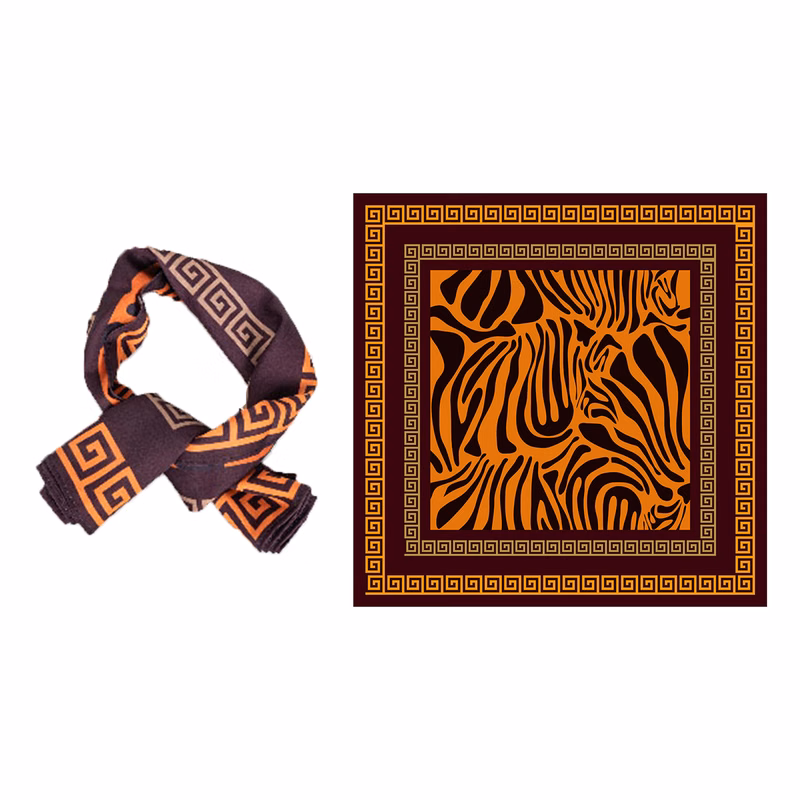 Full-color Square Silk Scarf MOQ 50