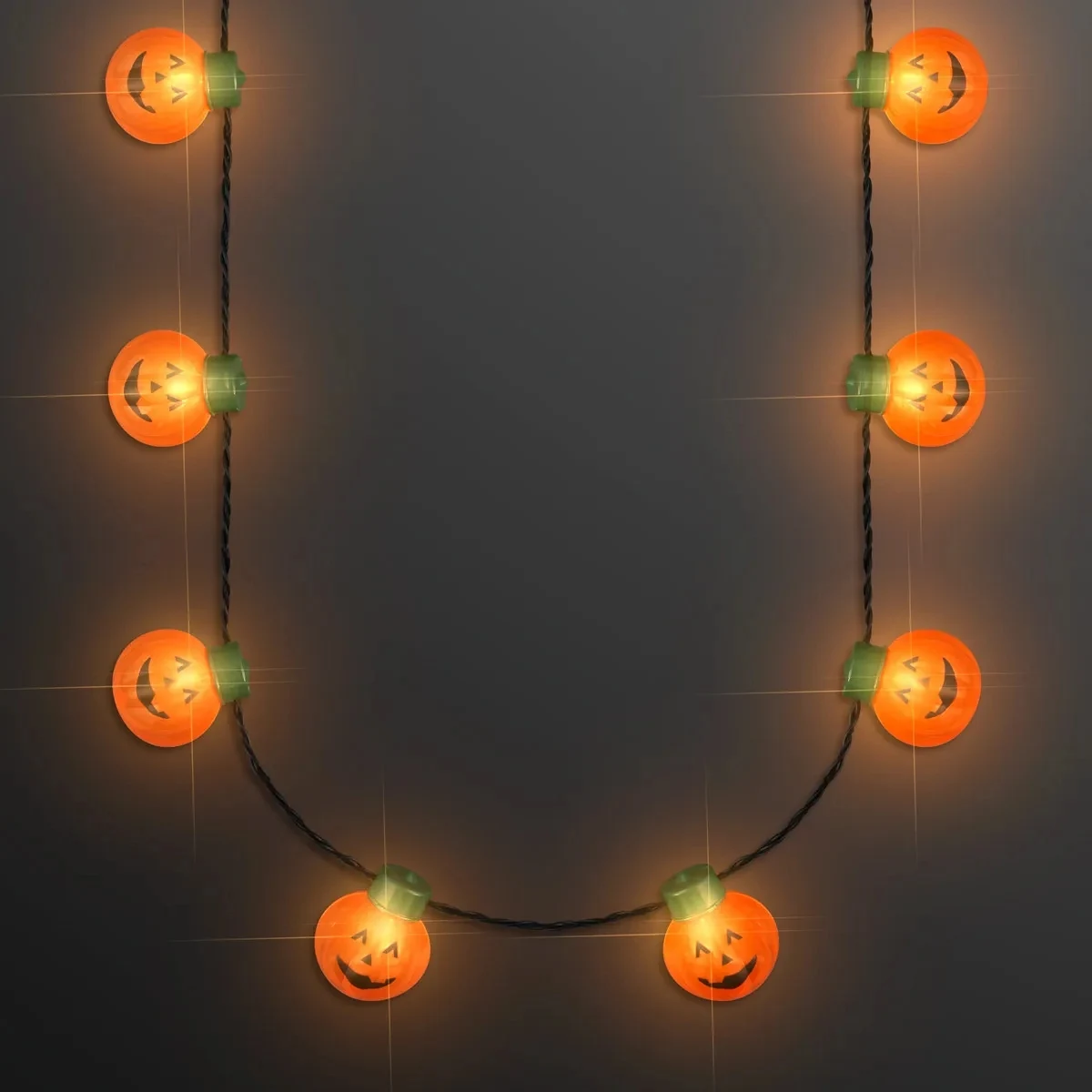 Mid-size Pumpkin Bulbs LED Necklace 1